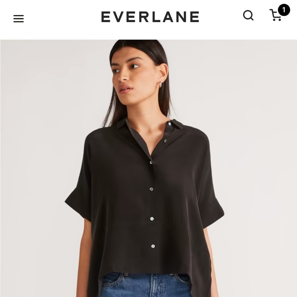 Everlane Square Silk Shirt